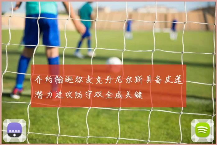 乔约翰逊称麦克丹尼尔斯具备皮蓬潜力进攻防守双全成关键